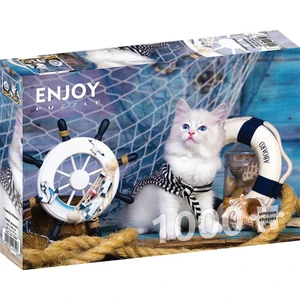 Puzzle 1000 Parça Kaptan Kedi Yavrusu Puzzle