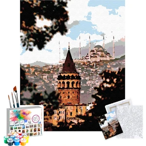 Sayılarla Boyama Seti 40 x 50 cm Tuval Şasesine Gerili Istanbul Güzelleri