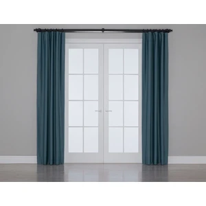 Gauze Fabric Design Blackout Karartma Özellikli Perde Turkuaz