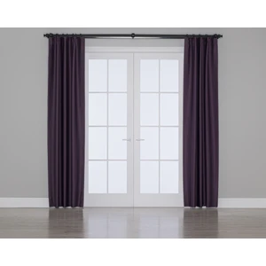 Gauze Fabric Design Blackout Karartma Özellikli Perde Patlıcan Moru