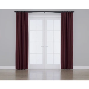 Gauze Fabric Design Blackout Karartma Özellikli Perde Açık Bordo