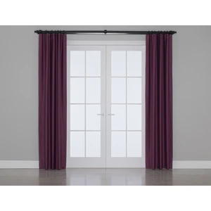 Gauze Fabric Design Blackout Karartma Özellikli Perde Mürdüm