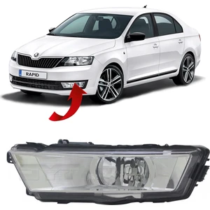 Skoda Rapid Sol Sis Farı Beyaz 2013-2015 5JA941701