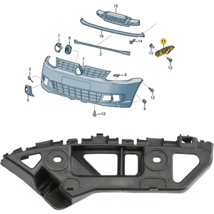 Vw Caddy Sol Ön Tampon Braketi 2011-2015 2K5807183