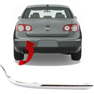 Vw Passat B6 Sol Arka Tampon Nikelajı 2006-2011 3C5807459A