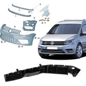 Vw Caddy Sol Ön Tampon Braketi 2015 Sonrası 2K5807183A