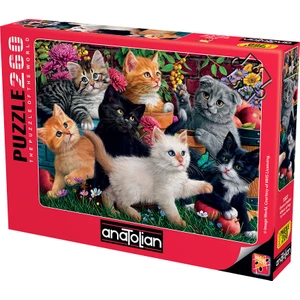 260 Parça xl Puzzle - Oyuncu Kediler 3327