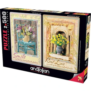 2x500 Parçalık Puzzle / Tebessüm , Gerçek Aşk - Kod 3610