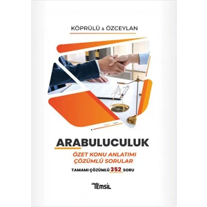 Temsil Kitap Arabuluculuk ( Özet Konu Anlatımı ve Çözümlü Sorular )