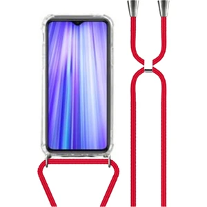 Poco X3 / Poco X3 Nfc Uyumlu Boyundan Askılı Ipli Şeffaf Darbe Emici Silikon Telefon Kılıfı