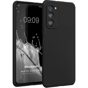 Matte Silicone Tecno Camon 18 Kılıf Siyah