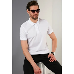 Regular Fit Pamuklu Düğmeli Polo T Shirt Erkek Polo 5902326