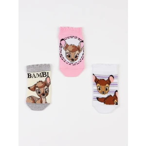 Disney Bambi Lisanslı 3 Çift Çocuk Patik Çorap 19841