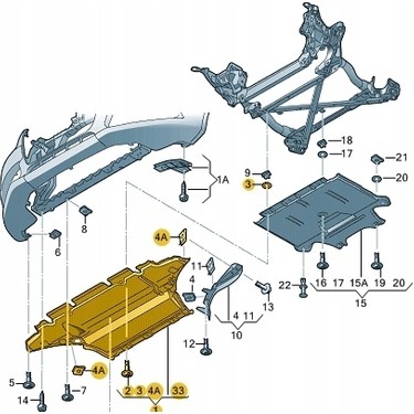 Gkl Audi A4 A5 Motor Alt Plastik Muhafaza 8K1863821 Fiyatı