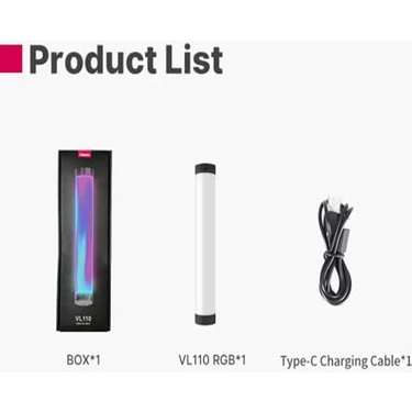 Ulanzi VL110 Manyetik Rgb Tüp Işık Fiyatı, 5.0 Puanı İle