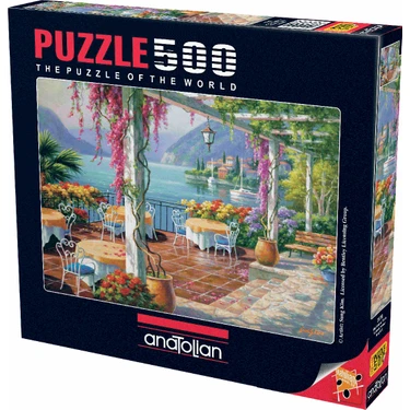 Anatolian 500 Parçalık Puzzle / Mor Salkımlı Teras - Kod