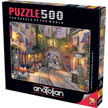 Anatolian 500 Parça Puzzle – Fransız Sokağı Temalı, Orta Zorluk Seviyesi, Parlama Önleyici