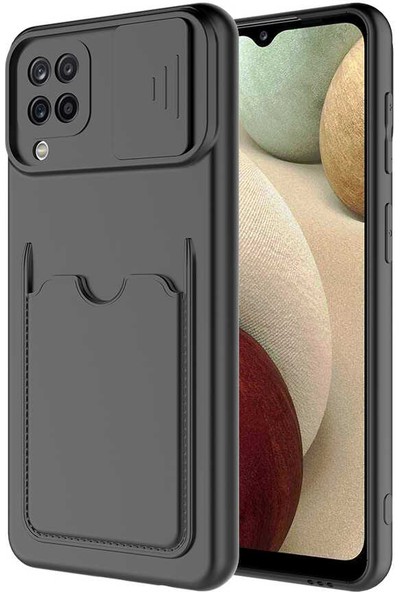 Ankacep Samsung Galaxy M32 Kılıf Kartix Kartlıklı Silikon Kapak