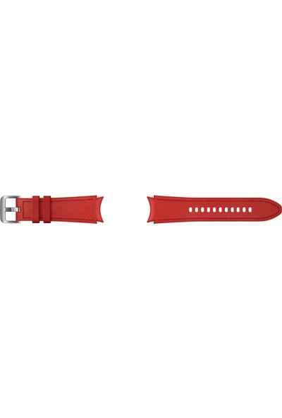 Samsung Galaxy Watch4 Classic Hibrit Deri Kordon (20MM, S/m) - Kırmızı