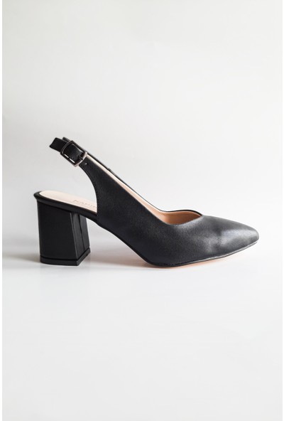 Kadir Ekici Kadın Siyah Topuklu Ayakkabı