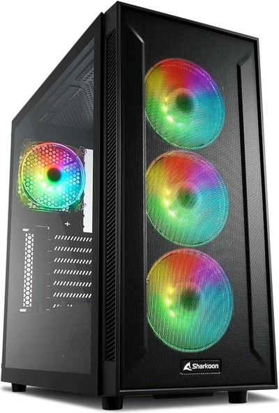 Sharkoon Case Sharkoon RGB TG6M Atx Bilgisayar Kasası