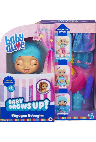 Baby Alive Büyüyen Bebeğim, Büyüyen ve Konuşan Oyuncak Bebek