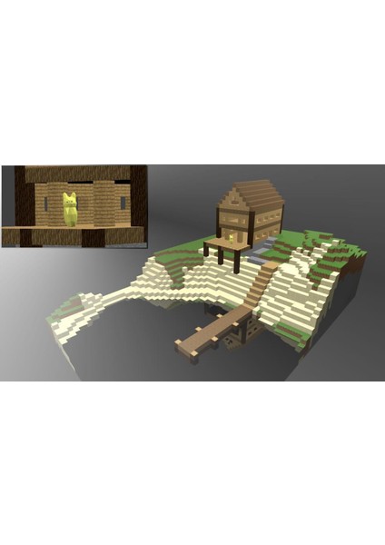 Minecraft Lake House Plastik Aparat
