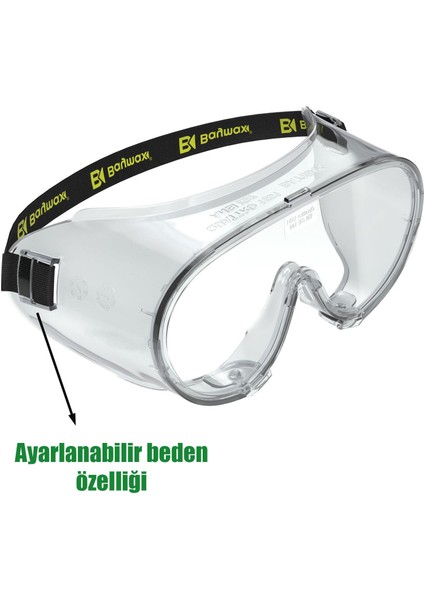 S1551 Koruyucu Gözlük Şeffaf Google Iş Güvenlik Gözlüğü