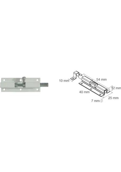 Besel Klas Sürgü Beyaz 4 cm