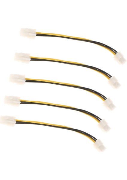 Charmant 5 Adet 18 cm / 7 Inç 4-Pin Güç Uzatma Kablosu Atx 12 V 4 Pin Lp4 Fiş