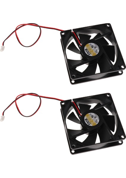2 Adet 8025 80MM Durumda Fan 12 V Dc Pc Cpu Bilgisayar Soğutma Fanı 2WIRE Dizüstü Bilgisayar Için