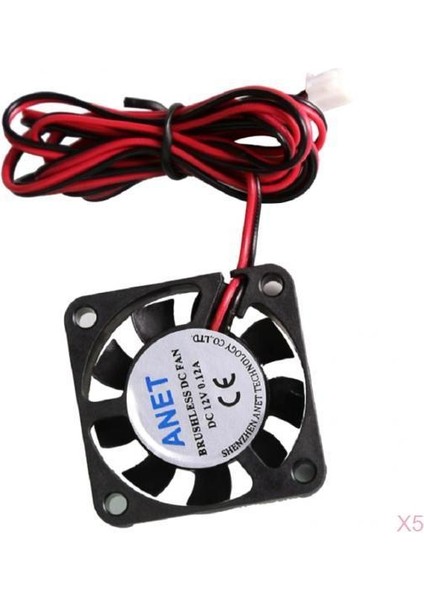 Charmant Fırçasız 12 V Soğutma Fanı 40MM 4010 9 Bıçakları 2pin Konektörü 5 Adet Cpu Soğutucu