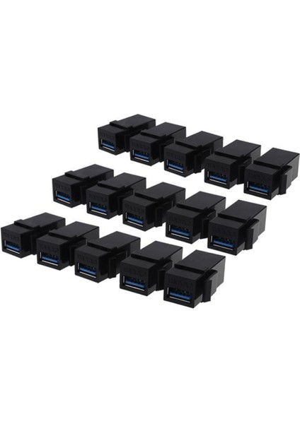 15PACK USB 3.0 Keystone Bir Kadın Bir Kuplör Eklemek Konektörü