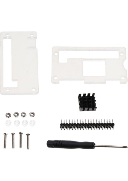 2pack Akrilik Kılıf Kapak + Isıtma + Gpio 40PIN Konektörü Ahududu Pi Sıfır Için modelleri