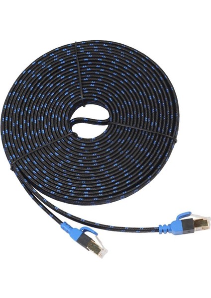Cat7 10 Gigabit Ethernet Yama Kablosu Modem Router Lan Ağı Için - Siyah Mavi, 5m(Yurt Dışından) indirimleri
