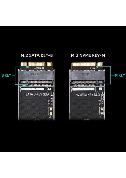 M.2 Ngff Anahtar-M Adaptör Yükseltici Kartı Pcıe Converter Tapa ve Siyah Oynar