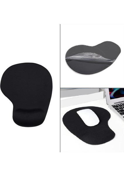 Mouse Pad Kauçuk Mat El Dinlenme Ergonomik Ofis Ev Dizüstü Bilgisayar Için Siyah indirimleri