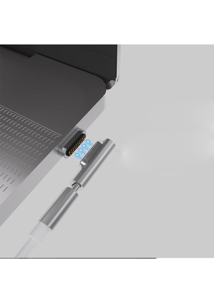 Macbook Pro / Hava Tabletleri Için Manyetik USB C Adaptörü 10 Gbps Veri Transferi Gri Düz(Yurt Dışından)