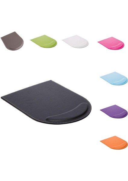 Danışma Pedi Katı Renk Bilek Konfor Bilgisayar Oyun Mouse Pad Mat Siyah Siyah fırsatları