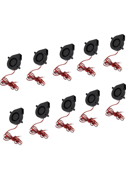 10X Dc 24 V 50MM Reprap 3D Yazıcı Parçaları Için Sessiz Darbe Radyal Soğutma Fanı
