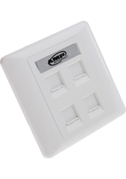 5x Dört Veri Duvar Çıkışı 4 Port RJ45 Ağ Ethernet / RJ11 Duvar Plakası Soketi