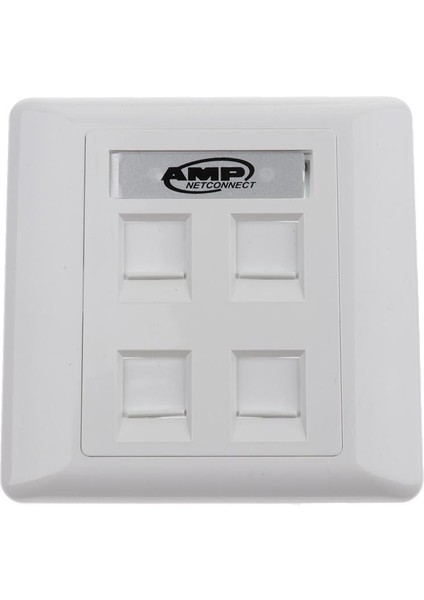 5x Dört Veri Duvar Çıkışı 4 Port RJ45 Ağ Ethernet / RJ11 Duvar Plakası Soketi