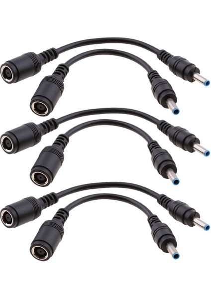 6 Adet Dc Güç 4.5 x 3.0mm Erkek 7.4x 5.0mm Kadın Hp Dell Laptop Için