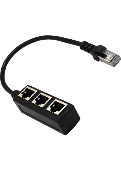 2 Adet 1 Ila 3 Ethernet Lan Ağ Kablosu Splitter 3 Yollu Genişletici Adaptörü(Yurt Dışından)