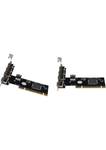 2x Pcı 32BIT 4 + 1 Bağlantı Noktaları Usb2.0 Genişletme Denetleyici Kartı Destek Windows