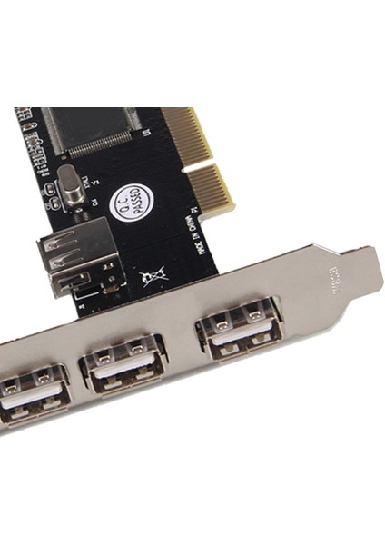 2x Pcı 32BIT 4 + 1 Bağlantı Noktaları Usb2.0 Genişletme Denetleyici Kartı Destek Windows
