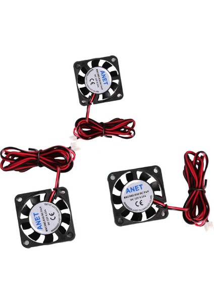 3x 12 V 40MM x 40MM x 10MM 4010 3D Yazıcı Için Dc Fırçasız Soğutma Fanı
