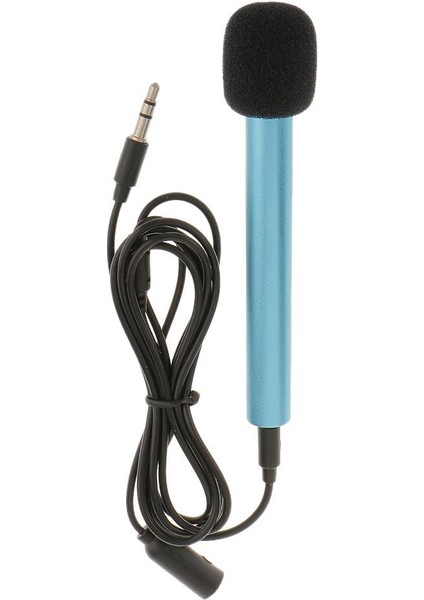 2 Adet 3.5mm Studio Kablolu Mikrofon El Mic Mic Karaoke Mobil Şarkı Için(Yurt Dışından)