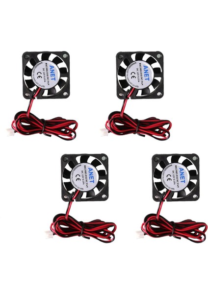 4x Sessiz Fan 12 V 40MM 4010 7000 Rpm Dc Fırçasız Soğutma Fanı 3D Yazıcı Için