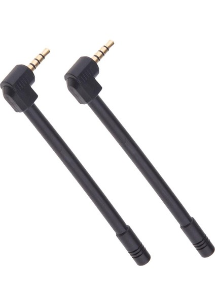 2 Adet 3.5mm Jack Anten Fm Radyo Kart Hoparlör Sinyali Harici Yüksek Kazanç